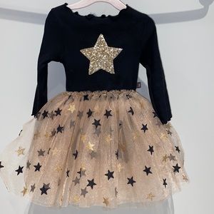 Petite Hailey Star Dress size 1 which is 12 months see size chart in photos